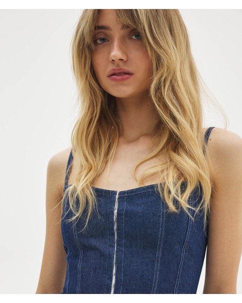 SunSetGo - Bianca Denim Top