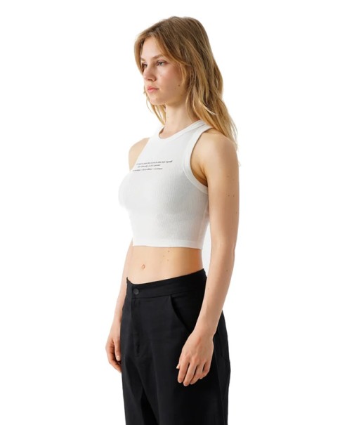 Moya - Sleveless Rib Crop Top