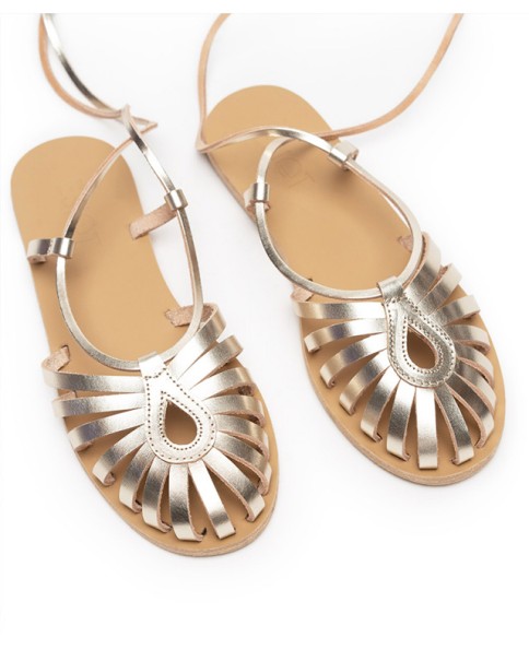 Lixna Lace Up Flat Sandals Lixna Lace Up Flat Sandals