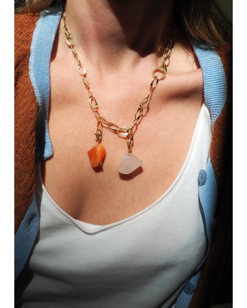 Hermina Athens - Orange Aventurine Clip On