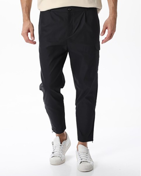 Pleated Trousers With Zippers Pleated Trousers With Zippers