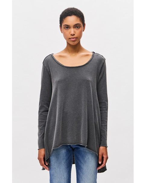 ASSYMETRIC SLUB LONGSLEEVE
