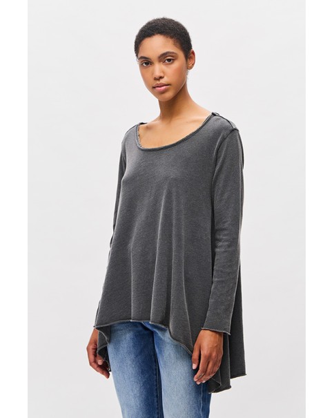 ASSYMETRIC SLUB LONGSLEEVE