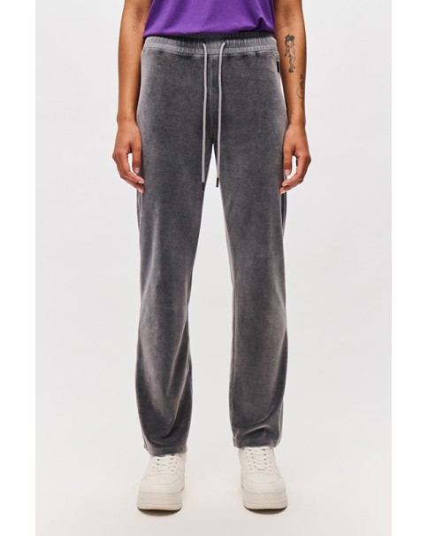 SLIM FIT VELVET SWEATPANTS