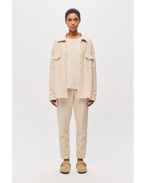 WAFFLE CUFFED SWEATPANTS