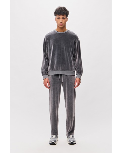 RELAXED VELVET SWEATPANTS