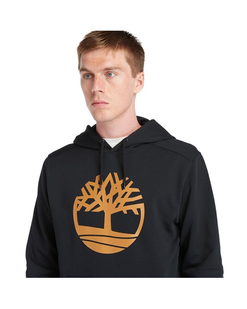 KENNEBEC RIVER Tree Logo Hoodie BLACK/WHEAT BOOT