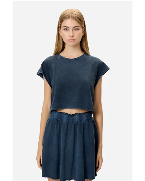 Dirty Laundry - Cropped Slub T-shirt