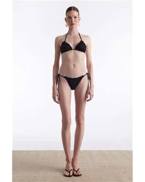 Nadia Rapti - Black Pearl Triangle Bikini