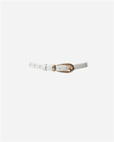 Vassia Kostara - White Leather Belt